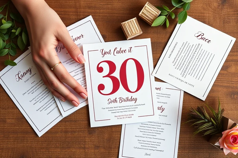 cheap 30th birthday party invitations β Cheap 30th Birthday Party Invitations (the finished result)