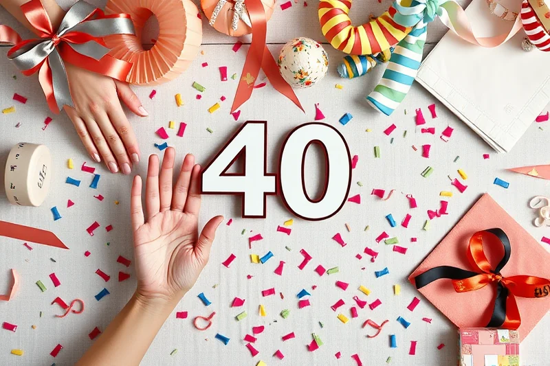 essential 40th birthday party decorations — Essential 40th Birthday Party Decorations (the finished result)