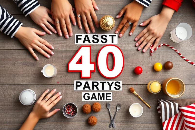fast 40th birthday party game ideas — Fast 40th Birthday Party Game Ideas (the finished result)
