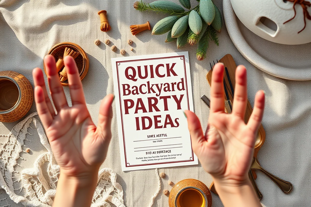 quick backyard party ideas invitations — Quick Backyard Party Ideas Invitations (the finished result)