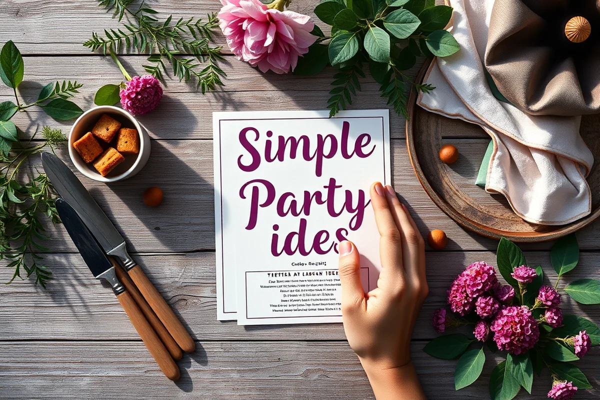 simple backyard party ideas invitations — Simple Backyard Party Ideas Invitations (the finished result)