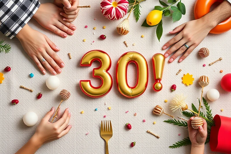 affordable 30th birthday party ideas — Affordable 30th Birthday Party Ideas (the finished result)