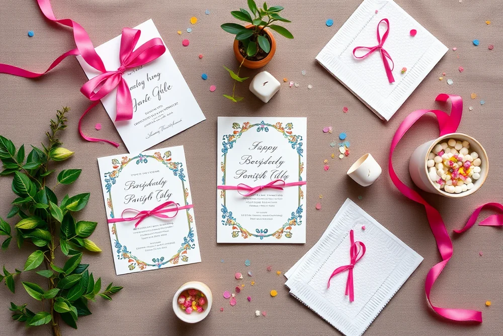 backyard party ideas invitations & favors — Backyard Party Ideas Invitations & Favors (the finished result)