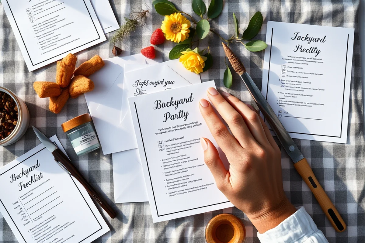 backyard party ideas activities checklist — Backyard Party Ideas Activities Checklist (the finished result)