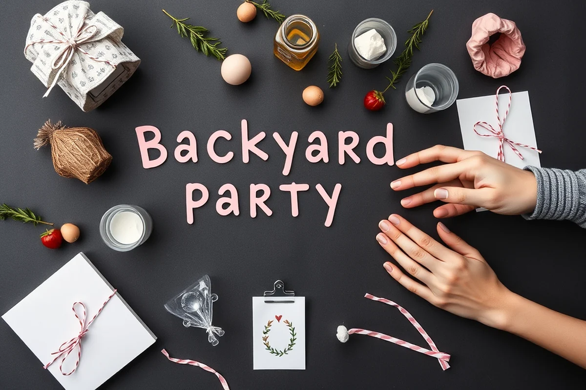 backyard party ideas invitations favors ideas — Backyard Party Ideas Invitations Favors Ideas (the finished result)