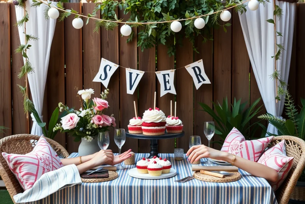 Modern Backyard Grad Party Ideas