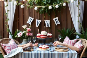 Modern Backyard Grad Party Ideas