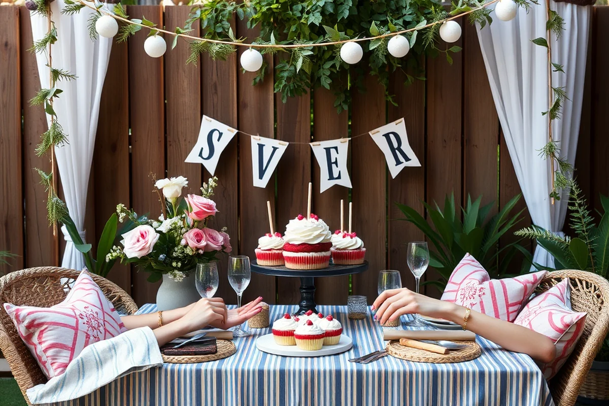 modern backyard grad party ideas — Modern Backyard Grad Party Ideas